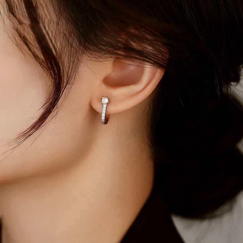 TFGLBU New Tess Past 65mm Moissanite Stud Earrings or Women Shine Wedding 100 925 Sterling Silver Diamond Fine Jewelry Gift J251021