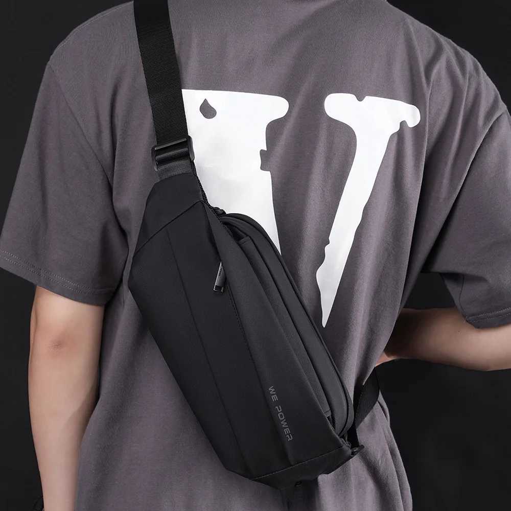 Men Fanny Pack Waist Belt Bag Waterproof Nylon Multipurpose Travel Climb Sports Fashion Male Sling Chest Bum Hip Pack Bags Z251021