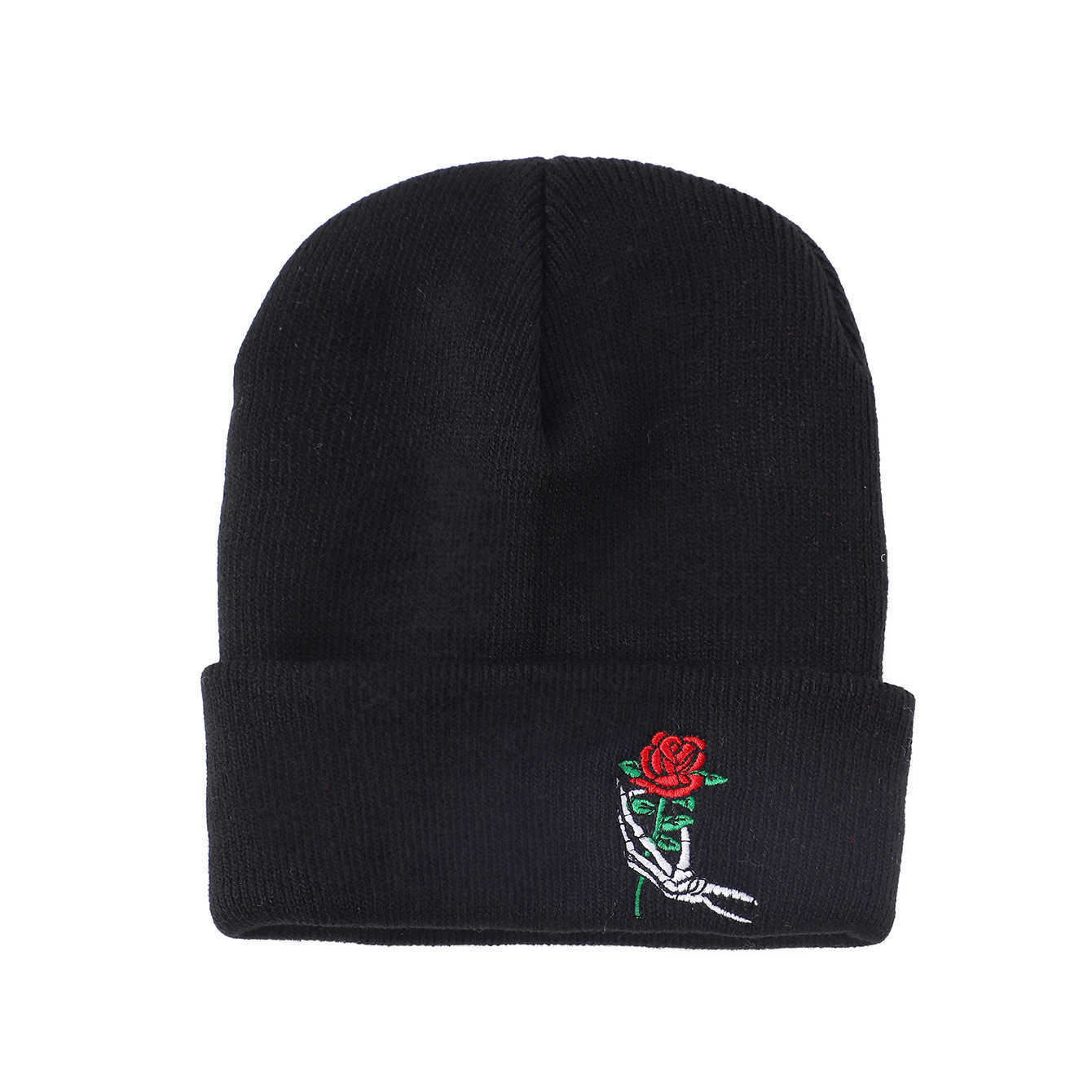 Four Seasons Embroidered Knitted Hat Windproof Versatile Simple Fashion Couple Hat Versatile Letter Men and Women Cold Hat H251020