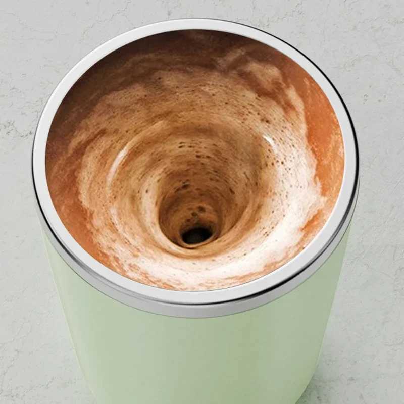 Autatic Coffee Stirring g Rechargeable Milk Mixing Cup Electric Stainless Steel Lazy Rotating g Stirring Cup Y251021