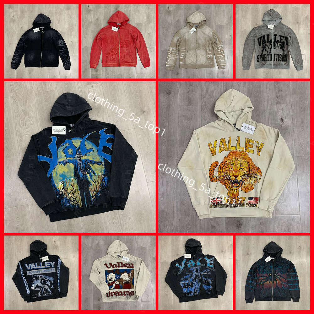 Vale Hoodie Designer Men's Valley Dreams Hoodie Val Retro Figure Print Loose Casual Hoodie For Men And Women In Autumn And Winter Size S-Xl 262 e63
