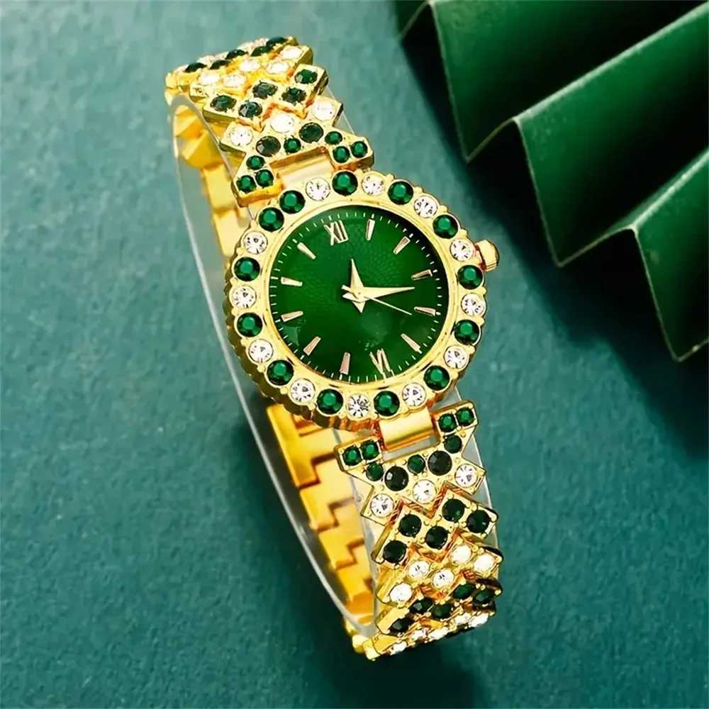 Elegant 6piece womens set Quartz movement square case zinc alloy str timer function ideal gift for ValentinesXJ251021