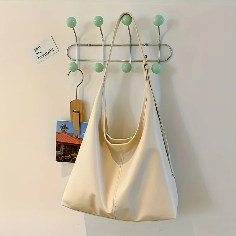 2025 Womens Leather Tote Bag Large Vintage Shoulder Purse Lightweight Work Bag Minimalist Durable 251021