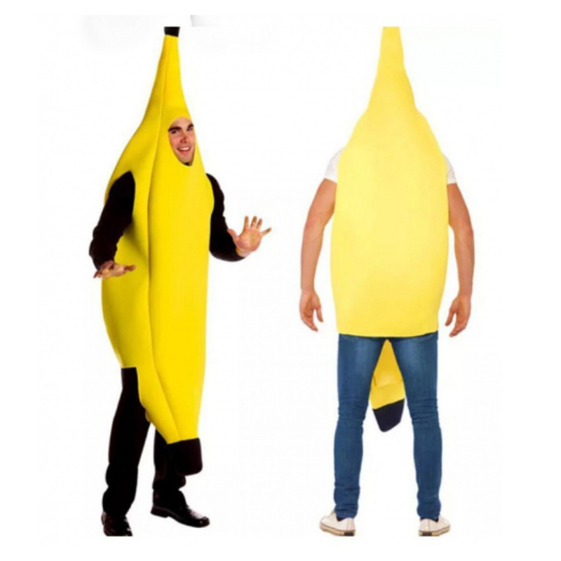 Funny Banana Costume Halloween Carnival Party Outfit Performance Stage Wear