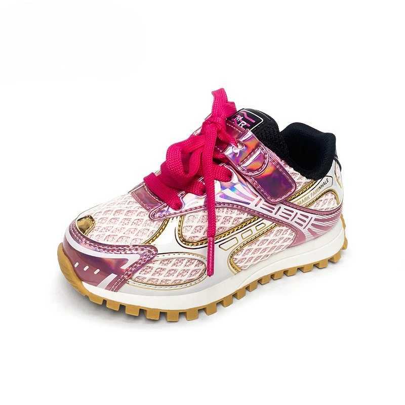 2025 Childrens Boy Girls Breathable Nonslip Anticollision Wearresistant Sneakers Kid Toddler Casual Orbit Metallic Shoes W251021