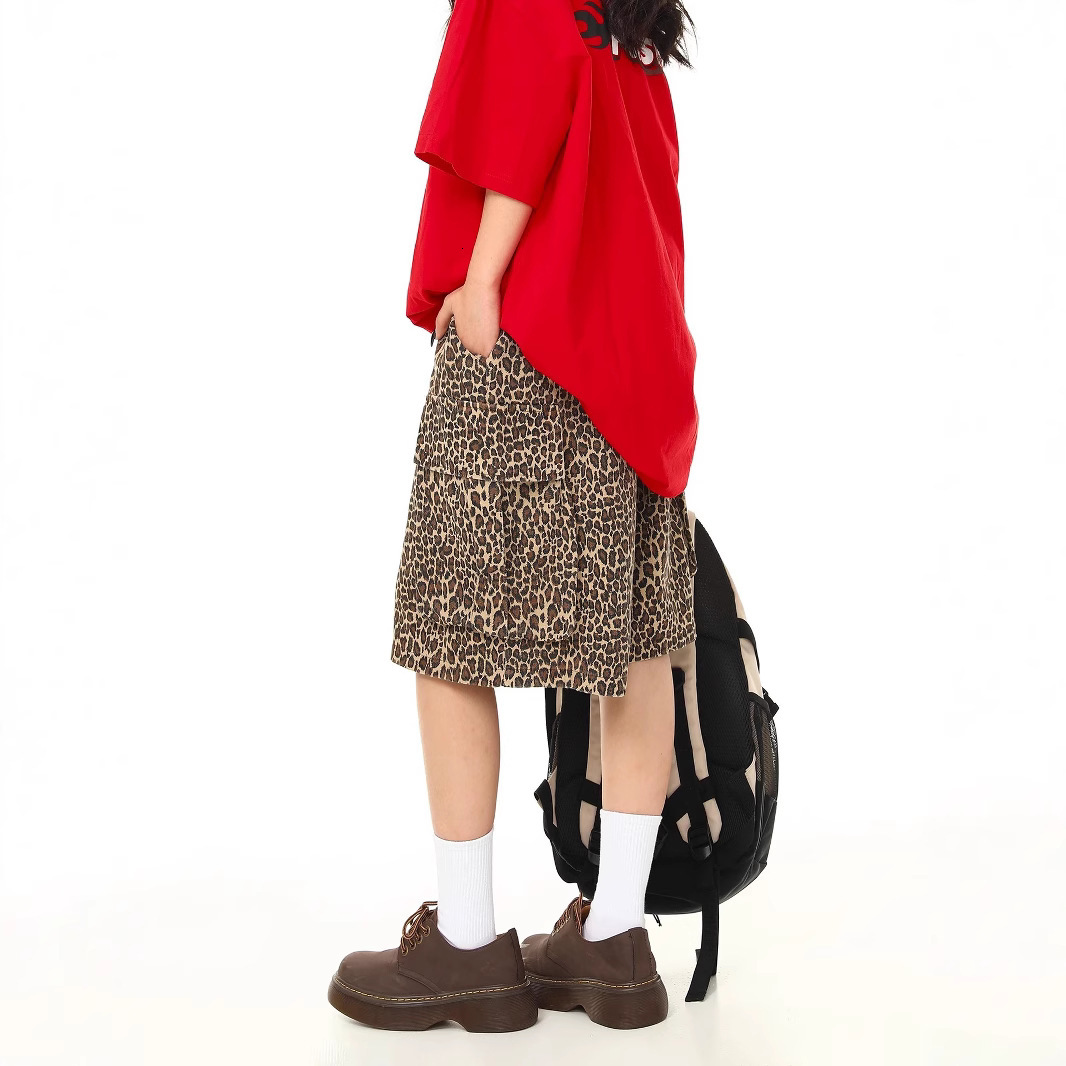 2025 Luxury Pants Printed Designer's New Autumn/Winter Pants Casual Women's Shorts Summer New Loose Multi Pocket Wide Leg Pentagonal Pants