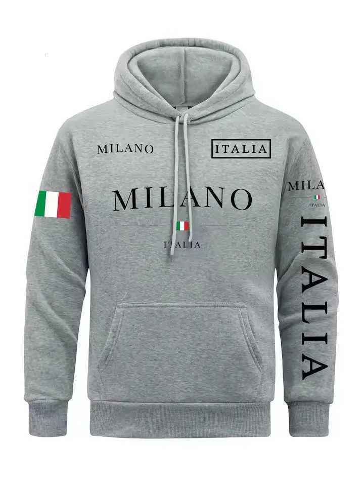 Flag Of Italy Men Hoodie Milan City Hoodies 3d Print Hoody For Man Casual Spring Autumn Clothing Top W251021
