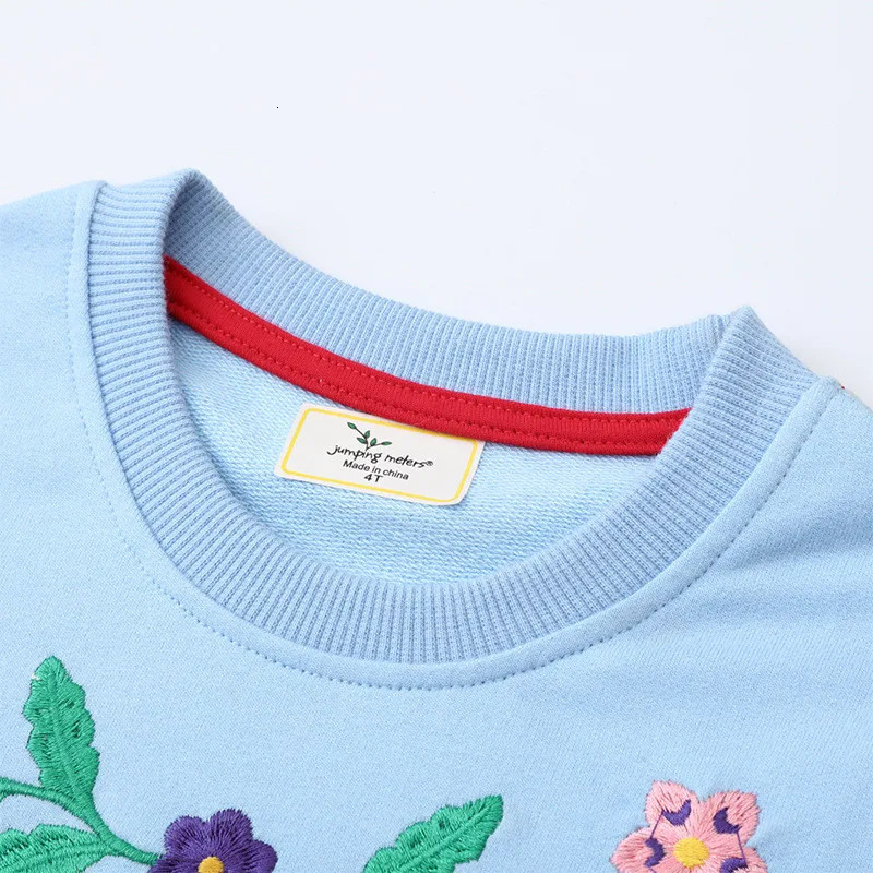 Jumping Meters Arrival Animals Embroidery Autumn Spring Childrens Sweatshirts Long Sleeve Toddler Kids Sport Shirts Costume 251021