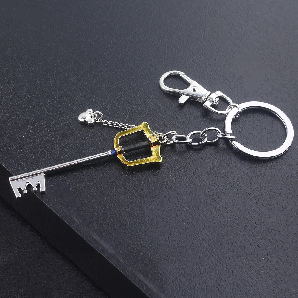 Game Kingdom Hearts Sora Key Keychain Keyblade Weapon Model Removable Metal Keyring Men Car Women Bag Accessories Jewelry 251015
