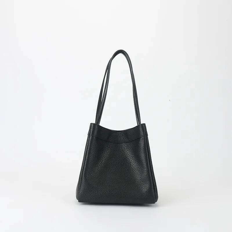 Lambcorn Basket New Niche Design Genuine Leather Vintage Hand-Tool Tote Free Initials Fashion Ladies Shoulder Bag 251021