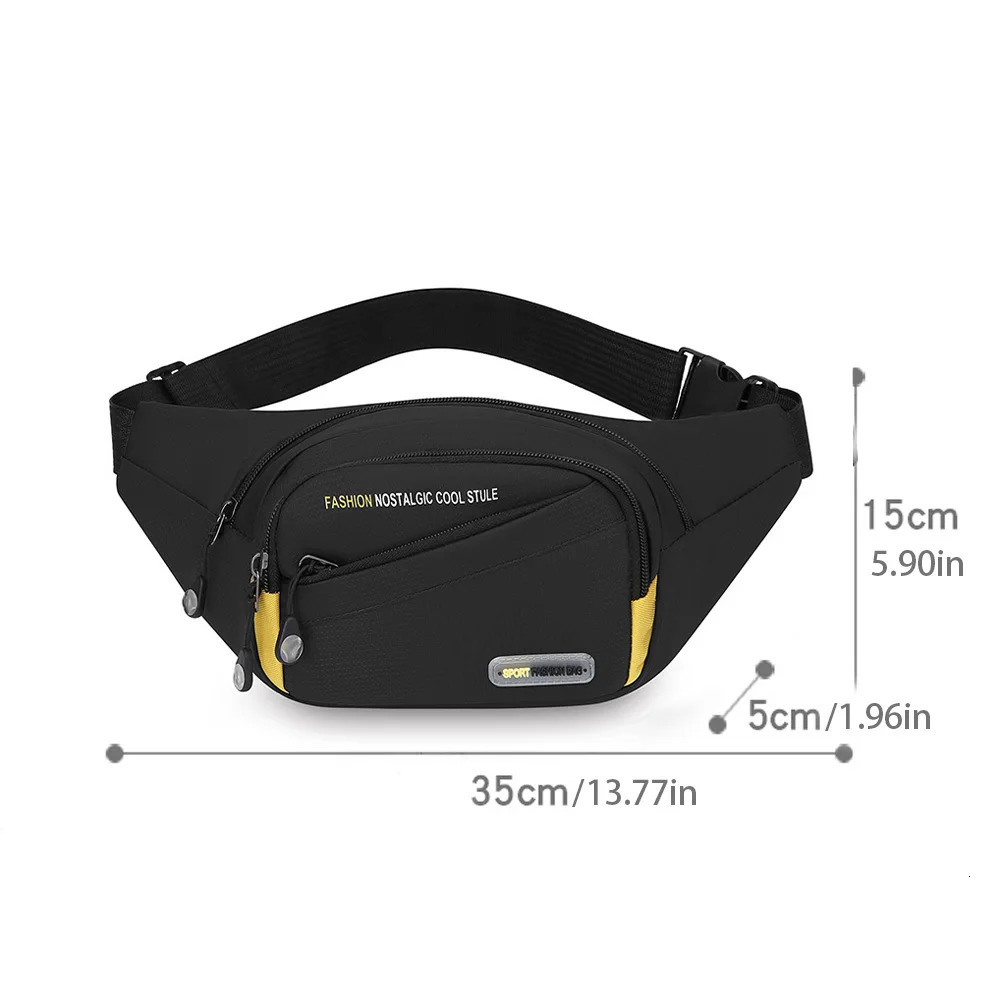 Multifunctional outdoor sports waist bag mens largecapacity multilayer crossbody singleshoulder bag ADH 251021