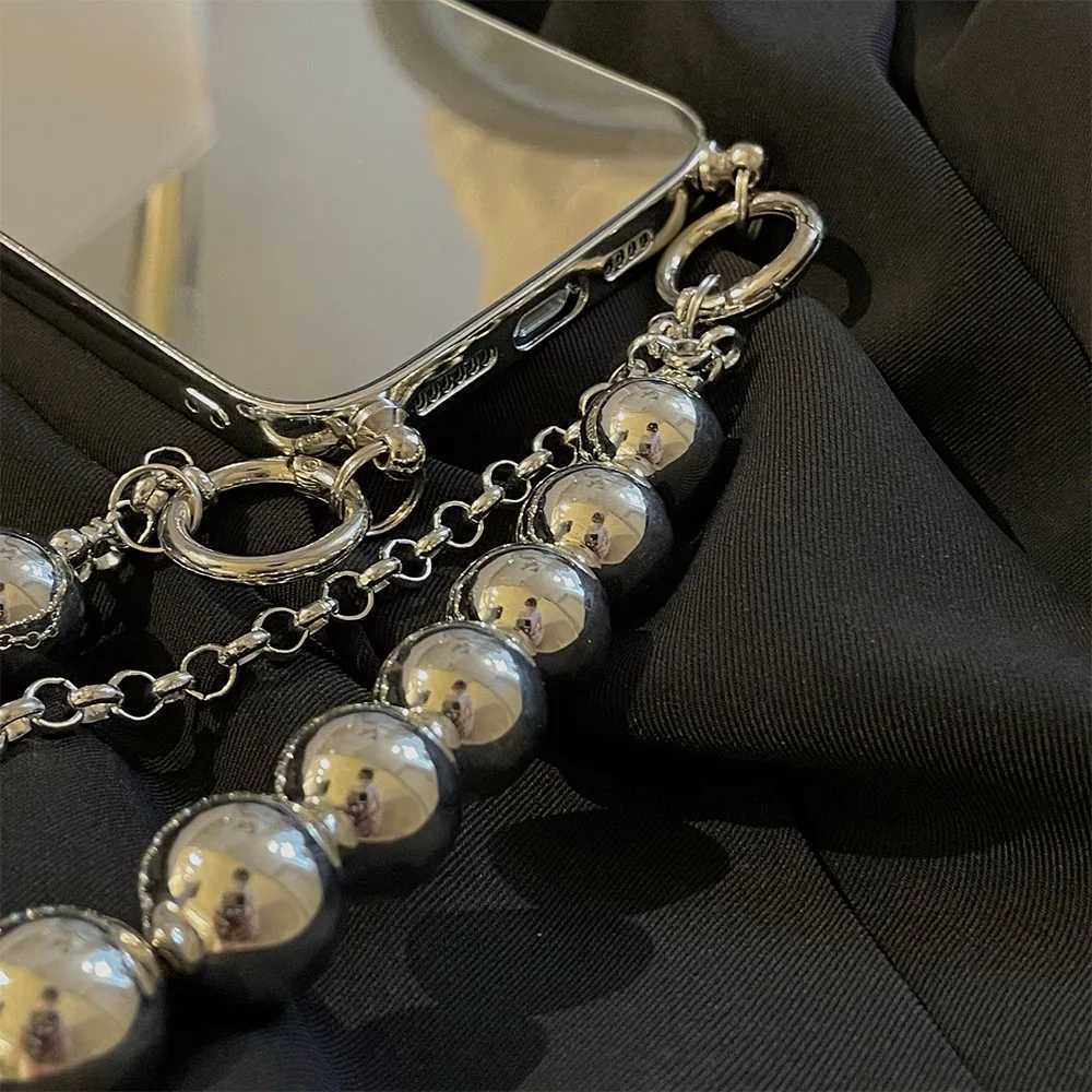 Luxury Makeup Mirror Phone Case For iPhone 13 12 11 14 Pro Max XS X XR 7 8 plus SE Crossbody Necklace Cord Lanyards Rope Cover J251114