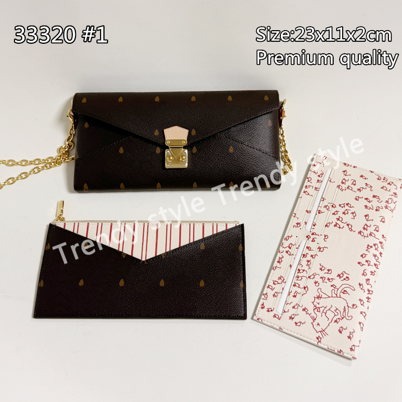 2025 New Bags Envelope Purse Woman Fashion Multi Pochette Felicie Chain Crossbody Luxury Shoulder Bag
