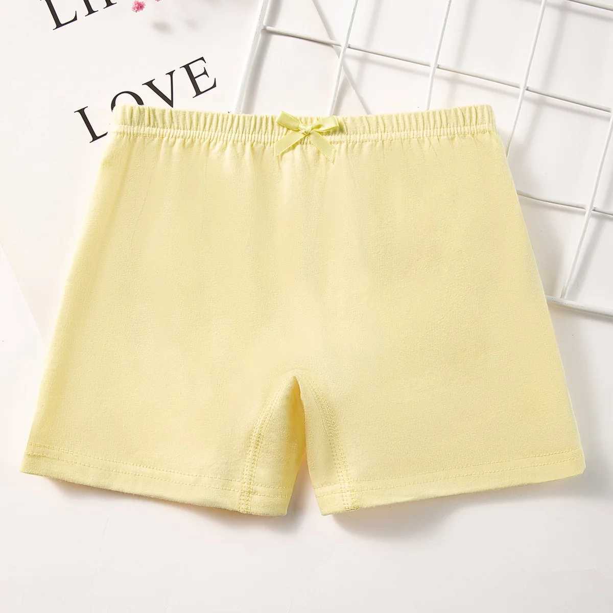 3pcs Childrens Solid Color Panty Girls Cotton Panties Soft Pretty Child Underwears Kids Baby Boxer Breathable Safety Underpants J251021