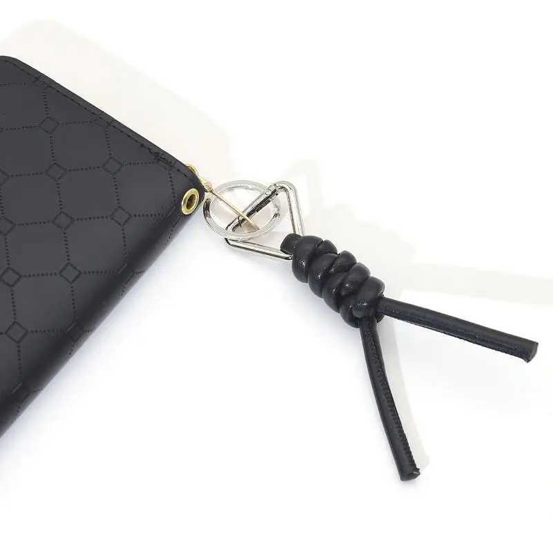 Leather Woven Car Keychain High End Key Holder Automobile Key Pendant Luxury Key Ring Accessory Bag Hanging Decoration J251121