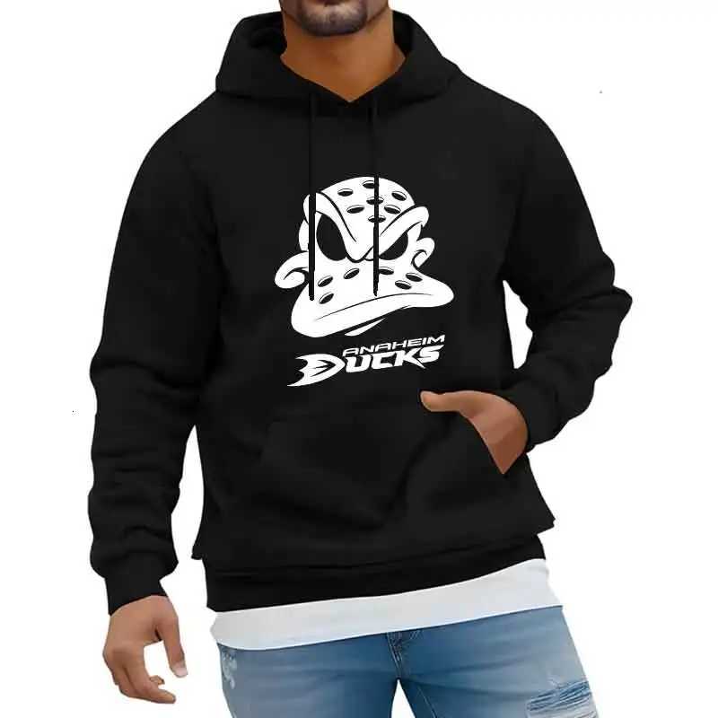 Outdoor Sports Jogging Hoodie Ducks Print Fashion Trends Tops Autumn Men Casual Streetwear Pullover Spring Unisex Clothing W251021