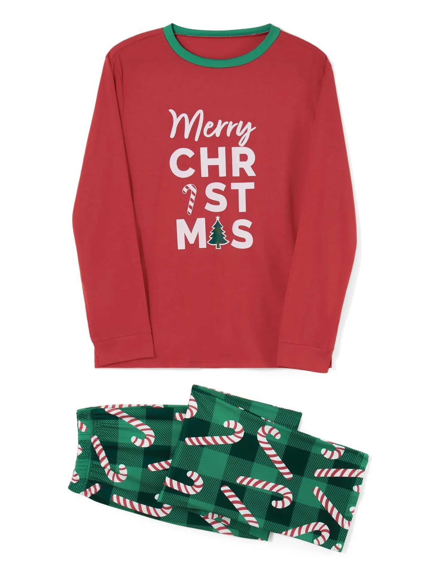 2025 New Merry Christmas Print Family Pajamas Set Mother Father Kids Matching Clothes Full Sleeve O Neck Cute Homewear Xmas Wear L251021TYSX