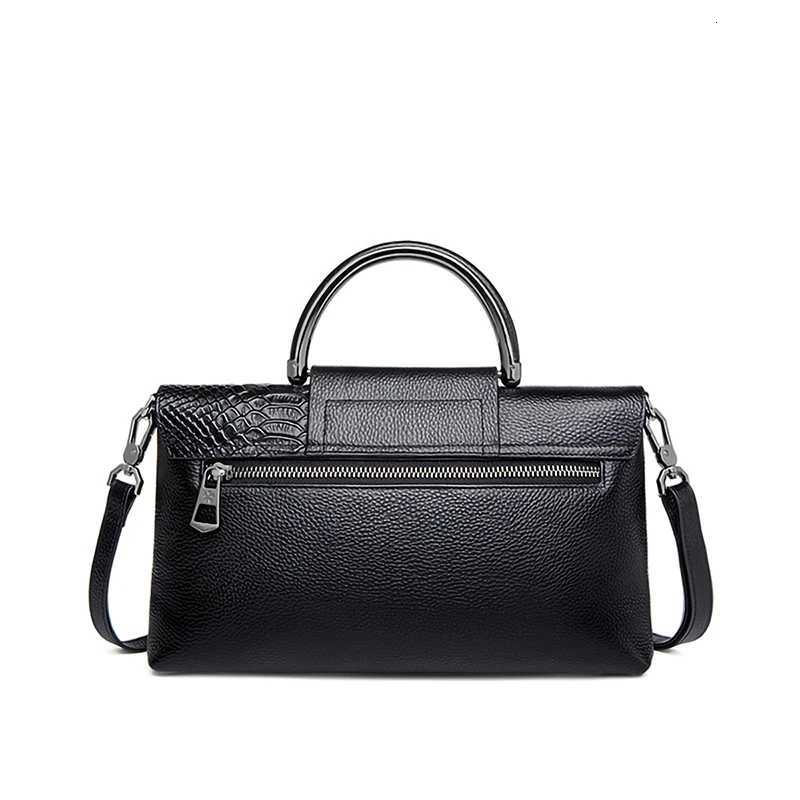 Fashion Temperament Convenient Bag Pure Color Simple Ladies Business Bag Crossbody Handbag Crocodile Texture Snake Print Z251018