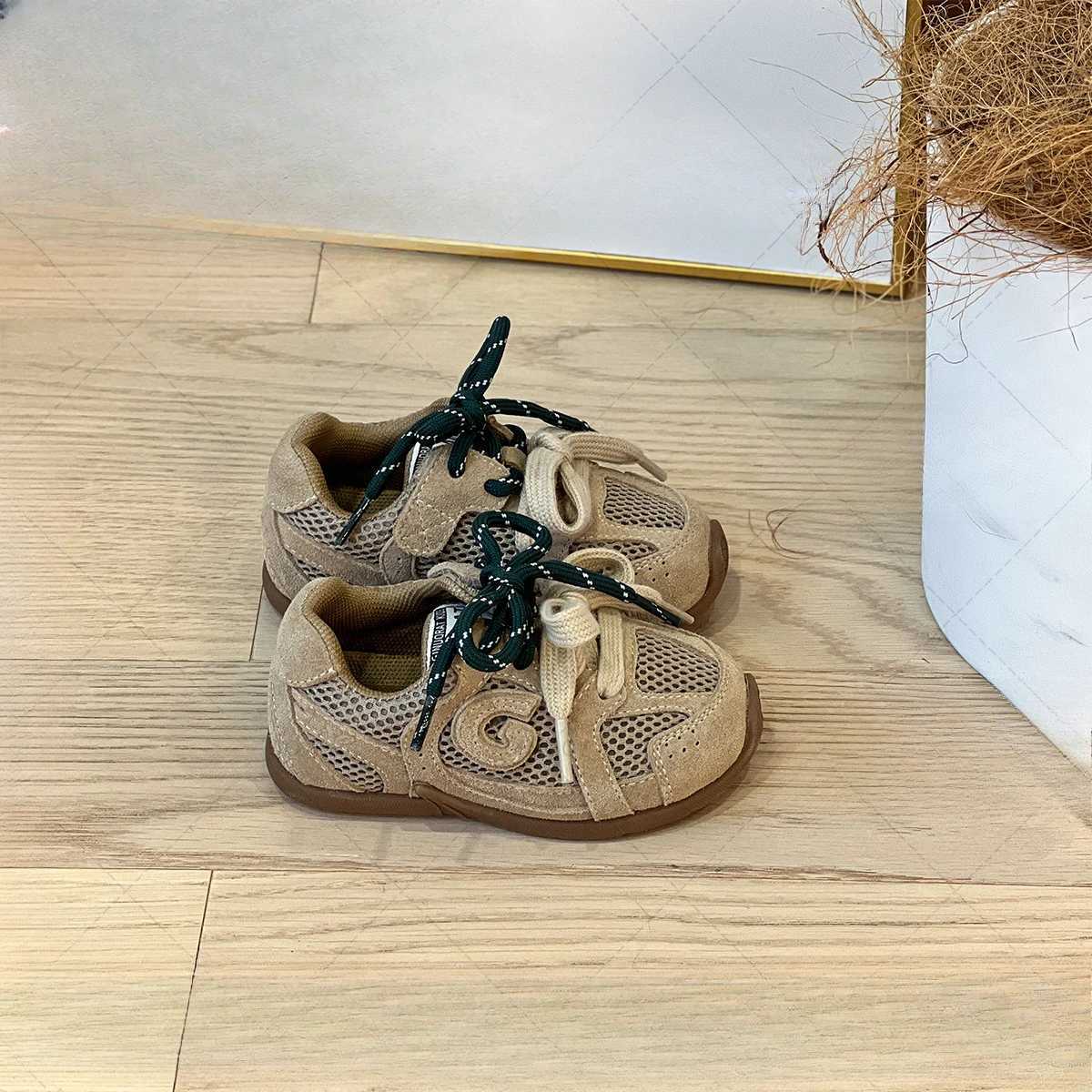 Spring Children Boy Girls Students New Mesh Breathable Soft Bottom Midtop Board Shoes Kid Toddler Baby Casual Flats Trainers C251021