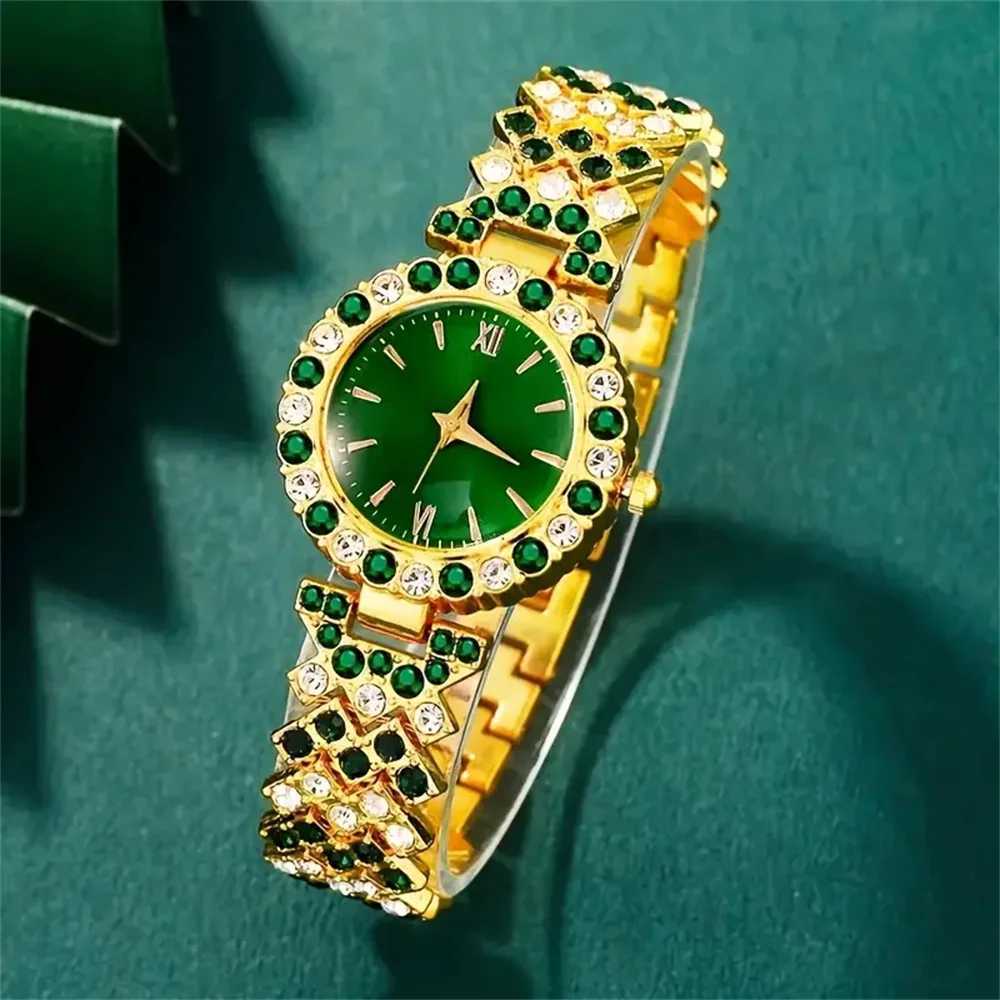 Elegant 6piece womens set Quartz movement square case zinc alloy str timer function ideal gift for ValentinesXJ251021