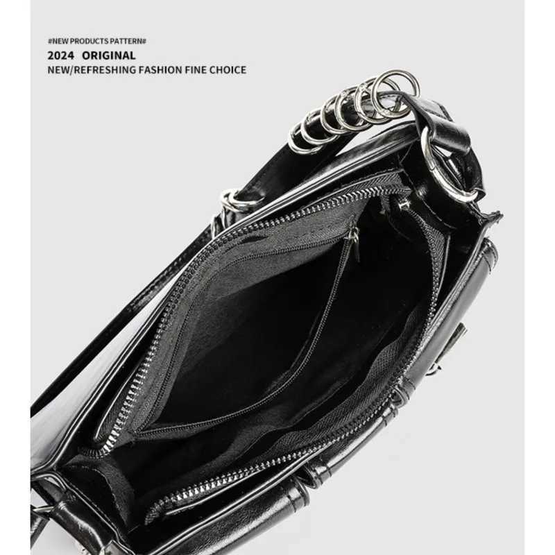 JIAERDI Hot Girls Black Shoulder Bags Purse Women High Street Pocket Chic Casual Crossbody Bags Ladies Versatile Bolsos De Mujer Z251018