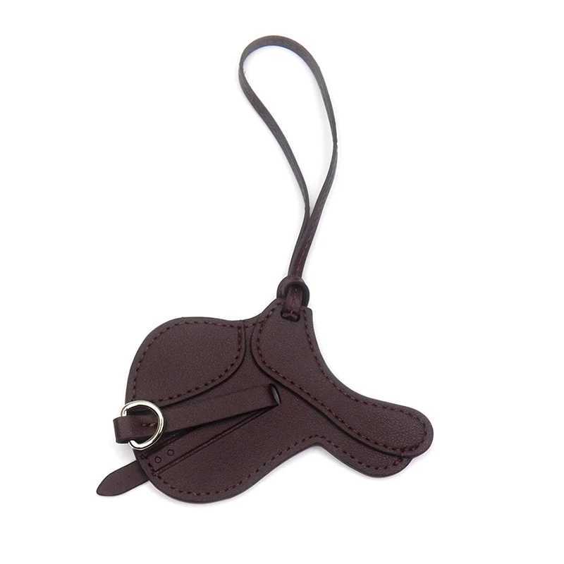 Fashion Soft Leather Saddle Bag Charm Hanging Decoration Ornament Bag Ornaments For Lady Handbag Bag Accessories J251121
