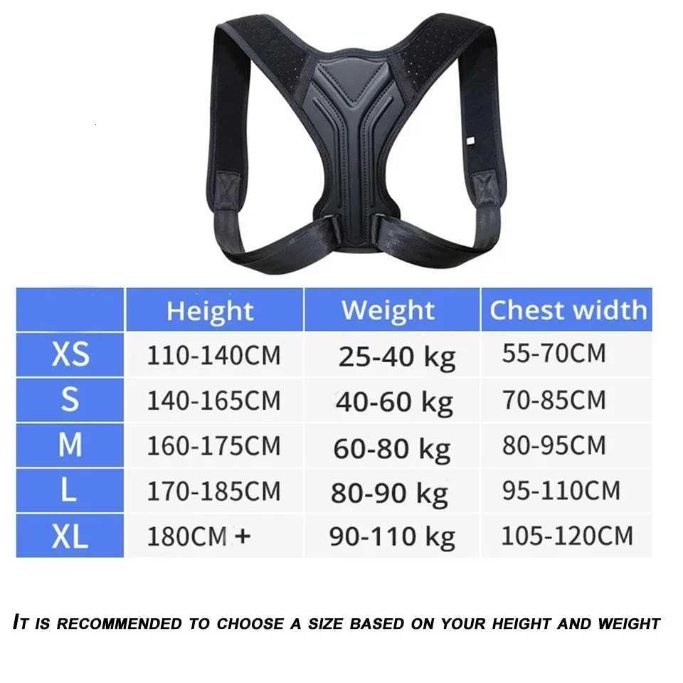 LOOGDEEL Posture Corrector Back Brace Adjustable Posture Brace for Upper Back Shoulder Back Pain Relief Trainer Spine Support D251021
