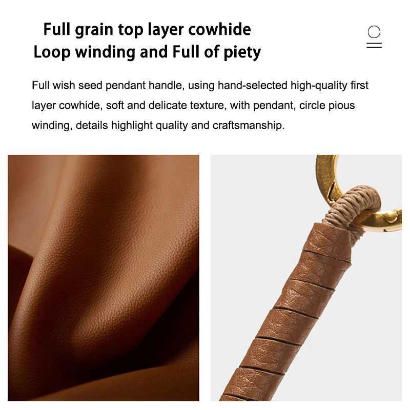 2025 Womens Popular Knitted Rope Keychain Leather Rope Bags Pendant Wallet Key Backpack Keyring Gift Bag Accessories J251121