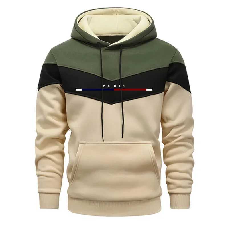 High Quality Mens Tracksuit Printed Casual Tricolor Sweatshirts Outdoors Sports Jogging Mens Clothing Autumn Winter Hoodies Tops W251021