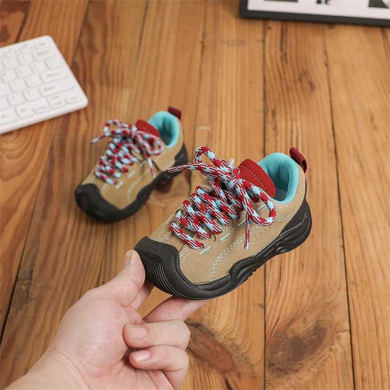 Children Hiking Shoes Baby Girls Boys Genuine Leather Sneakers Autumn Kids Casual Shoes Nonslip Soft Sole Infant Toddler Shoes C251021