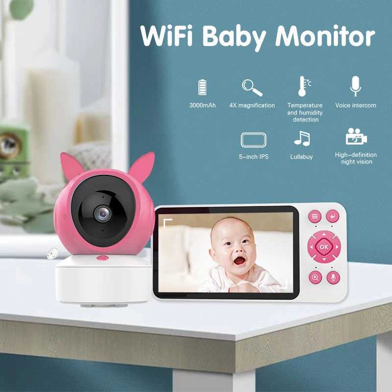 DANMINI 5 TuyaAPP Baby Monitor Security Protection Wireless PTZ Surveillance Camera with Infrared Night Vision Motion Detection J2511211