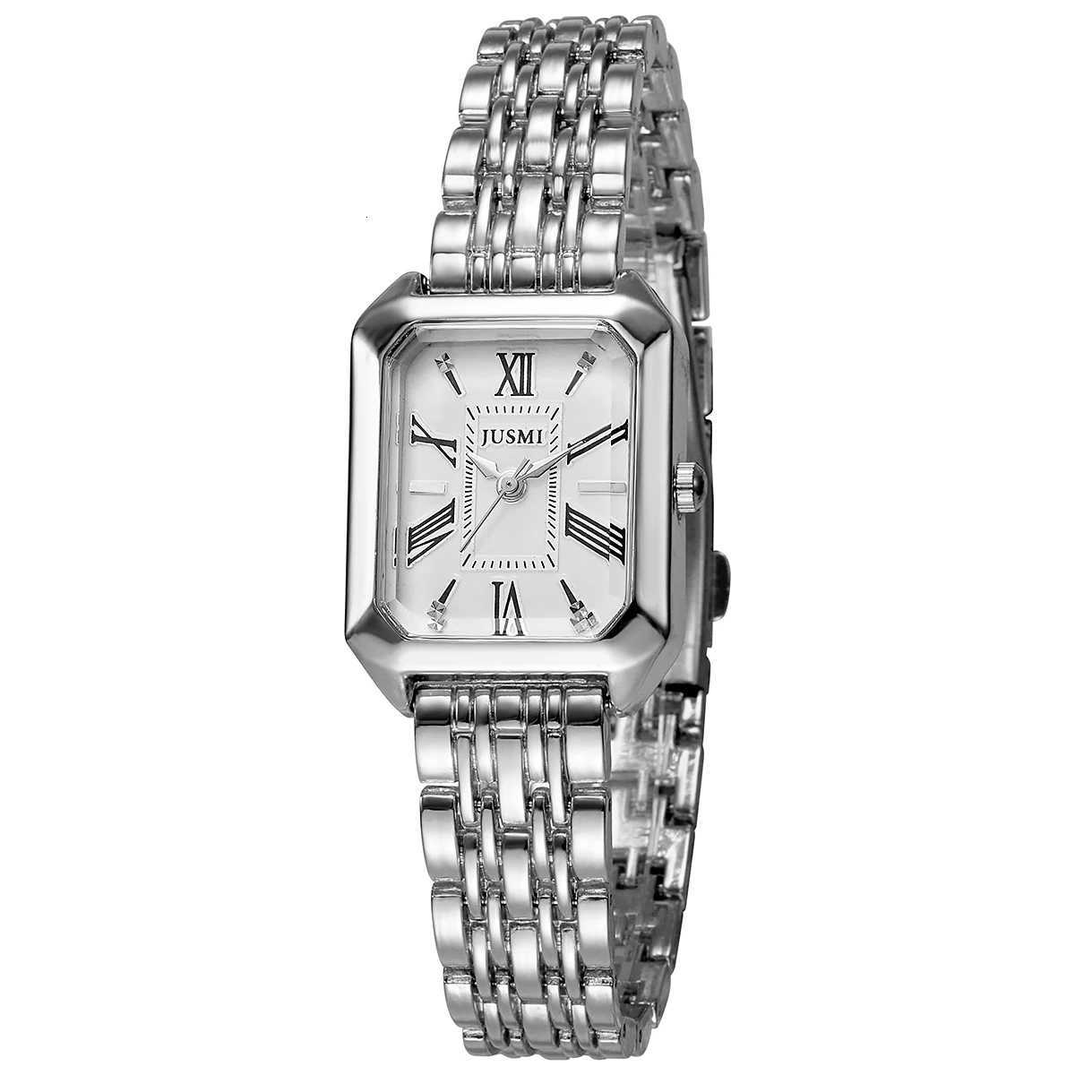 Fashionable Square Metallic Steel Band Quartz Womens for Christmas and Halloween GiftsXJ251021