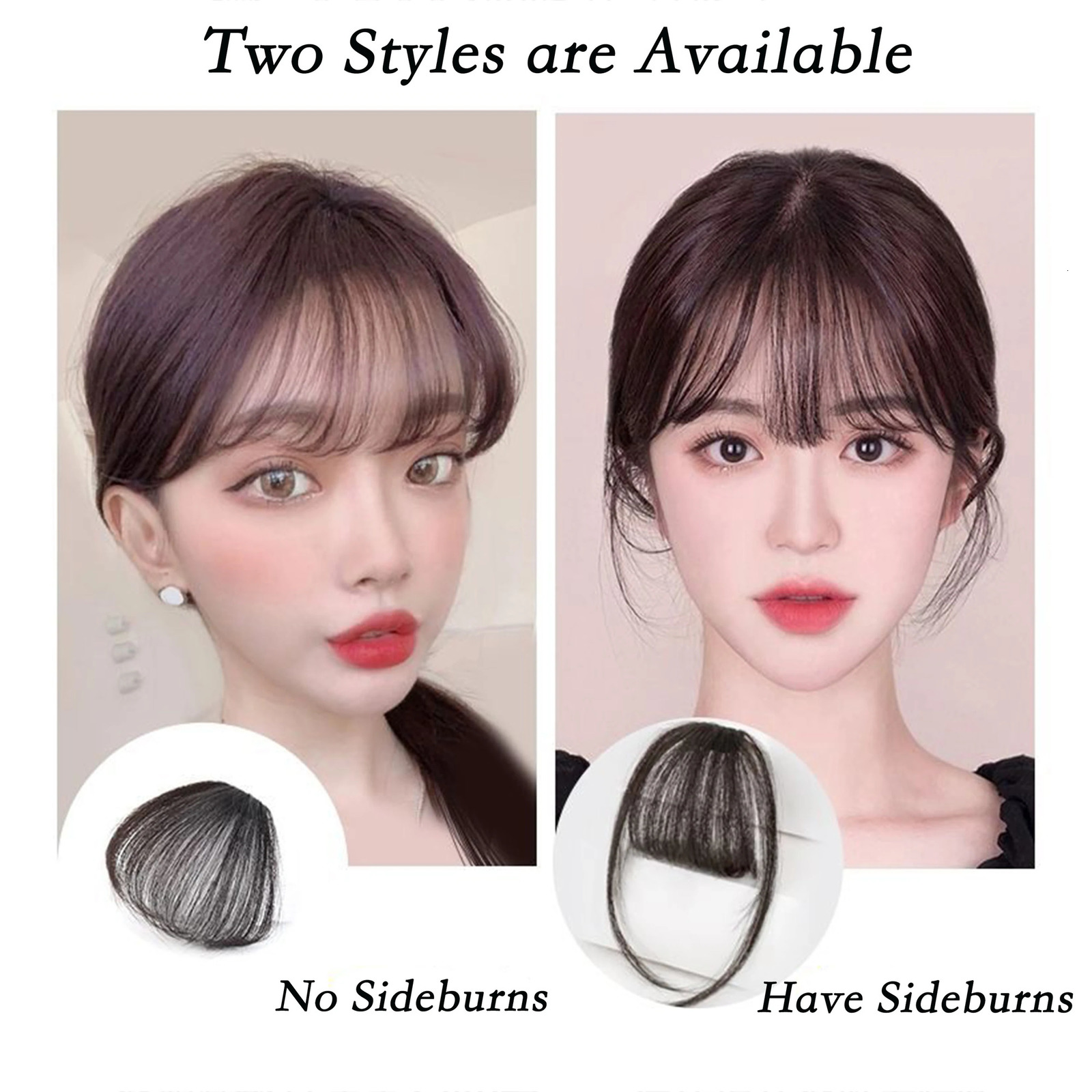 Fake Air Bangs Hair Styling Tools Hair ClipIn Extension Synthetic Hair Fake Fringe Natural False Hairpiece Women Clip In Bangs 251014
