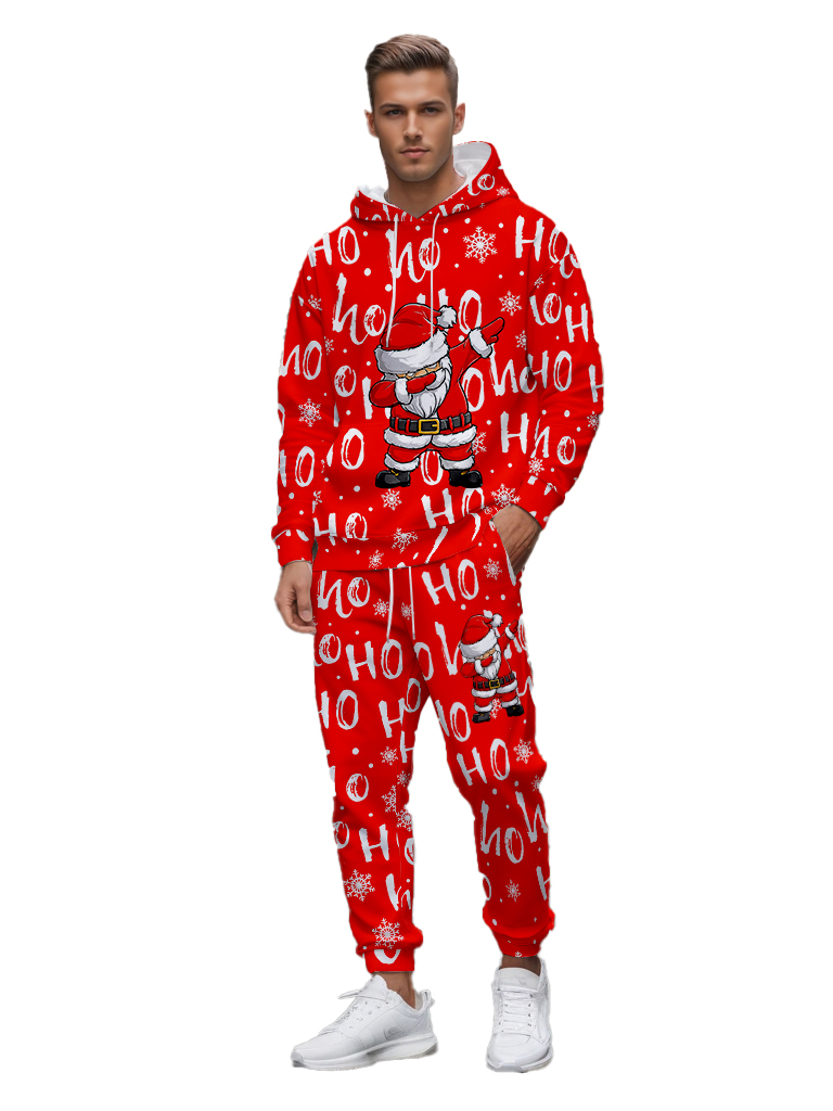 Men's Ankle-Length Knitted Hoodie Casual Outdoor Polyester T-Shirt Long Sleeve Adjustable Drawstring Hood Autumn Wear - LMWY00189