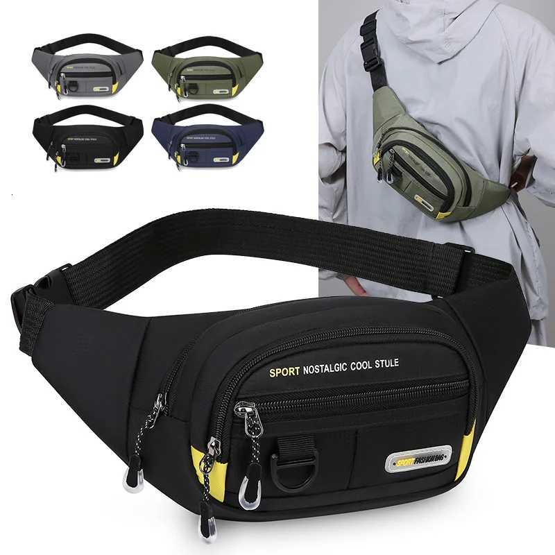 Mens Large Capacity Fitness Waist Pack Portable Anti Theft Ultra Thin Small Chest Bag Sports Outdoor Leisure Running Waist Bag Z251021
