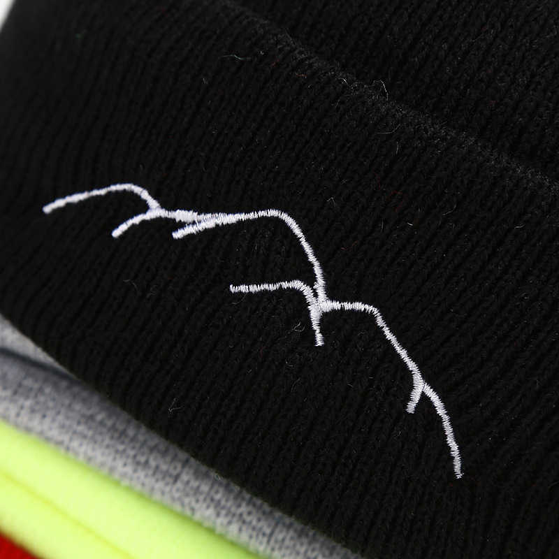Mountain Peak Embroidery Pullover Hat Trendy Outdoor Fashion Personality Warm Cold Hat Unisex Hat H251020