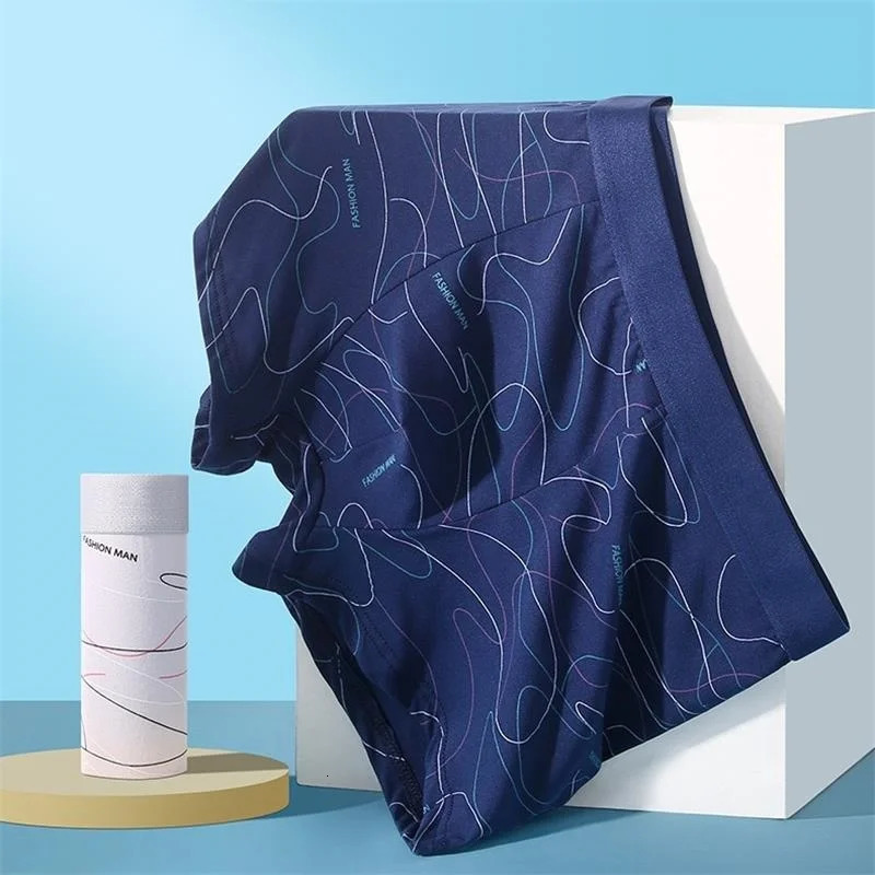 48Pcs Man Boxers Printed Underpants U Convex Panties Male Fashion Comfortable Shorts Mens Solid Breathable Soft Underwear L4XL 251021