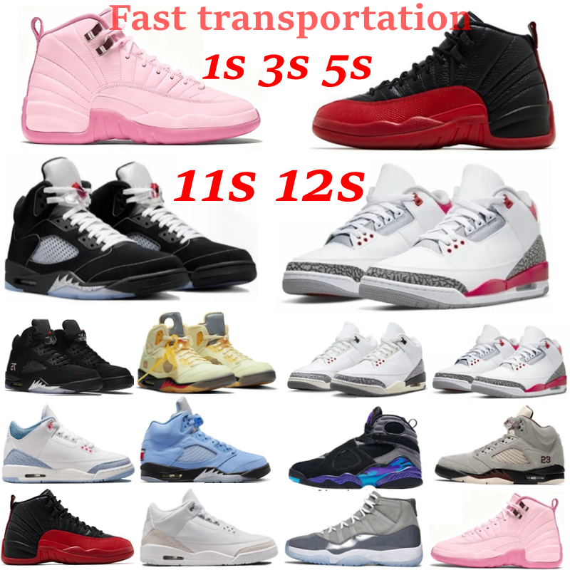 Designer for Men Women 5 5S 3 3s 11 11s 12 12s 1 1s high low OG Basketball Shoes Grape Black Cat Ferrari Fire Red White Cement Thunder sneakers trainers sport shoe