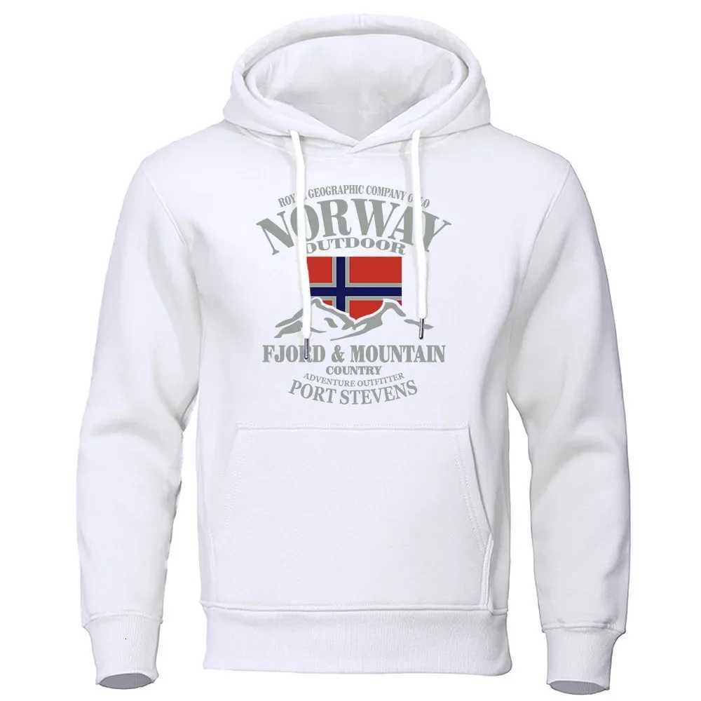 Norwegian Fjord Mountain fashionable and comfortable mens and womens hooded sweater autumn and winter printed hooded shirt W251021