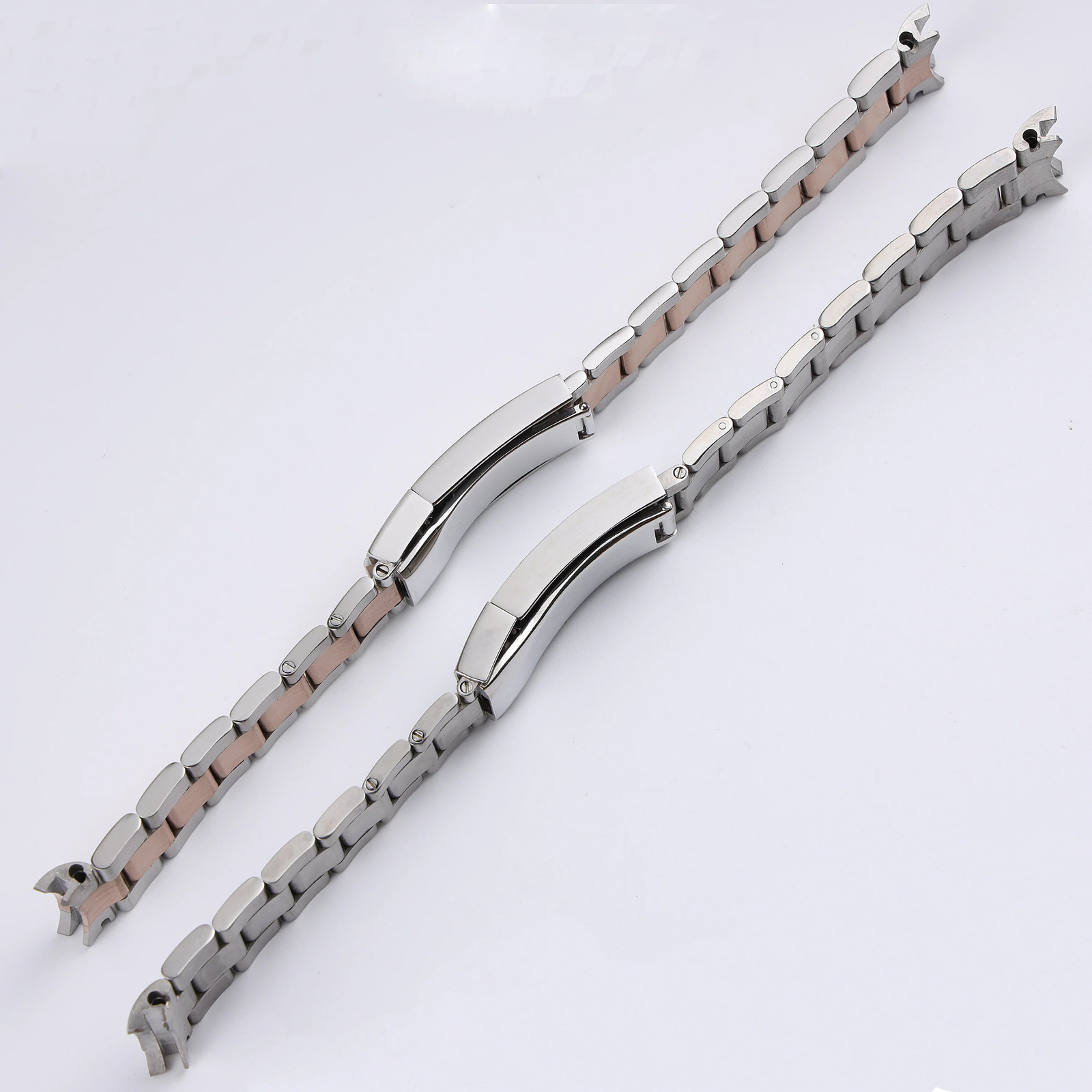 20 21mm silver gold black stainless steel watchband for Rolex Submariner GMT Daytona Metal Strap wrist bracelet deployment clasp 251016