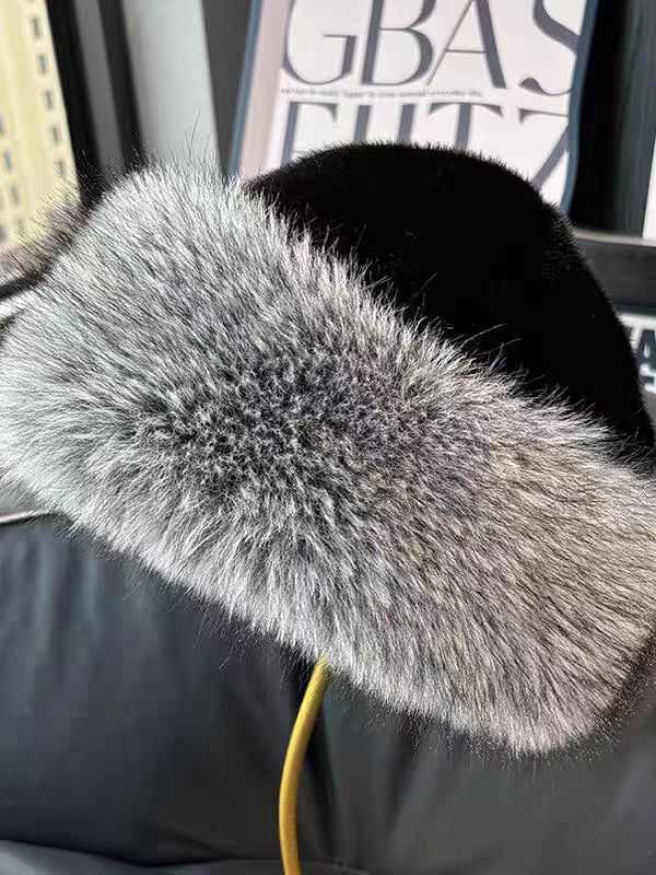 2025 New Style Cute Hat for Women Thickened and Warm for Autumn and Winter Ear Protection Imitation Mink Fur Plush H251020