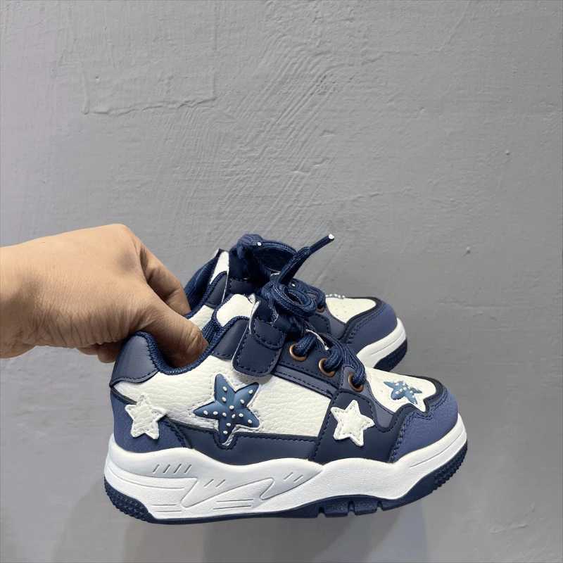 Spring Children Boy Girls Retro Multicolor Stars Punk Street Skateboard Shoes Kids Toddler Contrast Color Running Shoes C251021