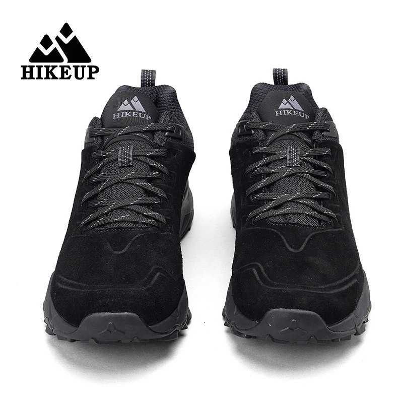 HIKEUP Latest Mens Hiking Shoes Wearresistant Nonslip Outdoor Sneaker Rock Climbing Trekking Hunting Men Sports Suede Leather L250909