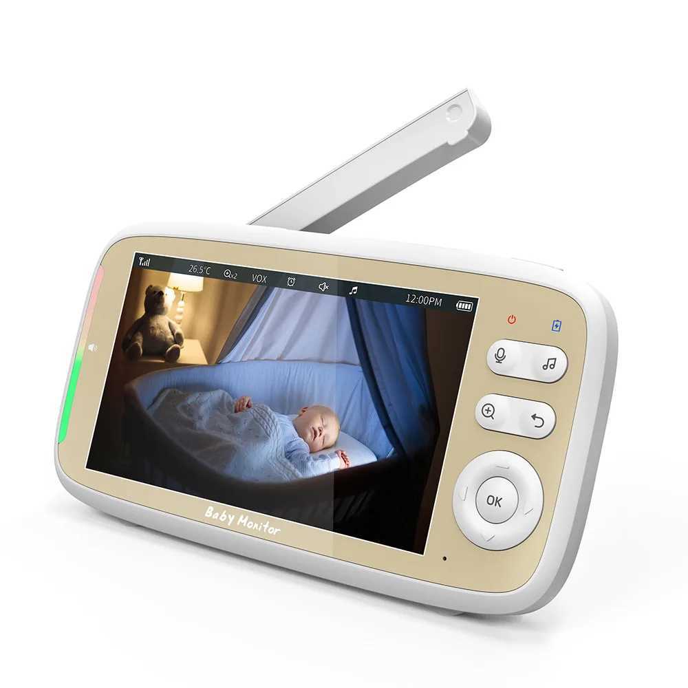 5Inch IPS Screen 720P Wireless PTZ Intercom Baby Monitor Temperature Monitoring Lullaby Nanny Cam VOX 3x Zoom Babysitter J251121