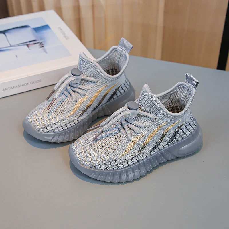 CHIldrenS Iightweight Casual Shoes Woven With Rubber Soles For Babies Boys And Girls Non Slip Outdoor Sports Mesh Bre W251021