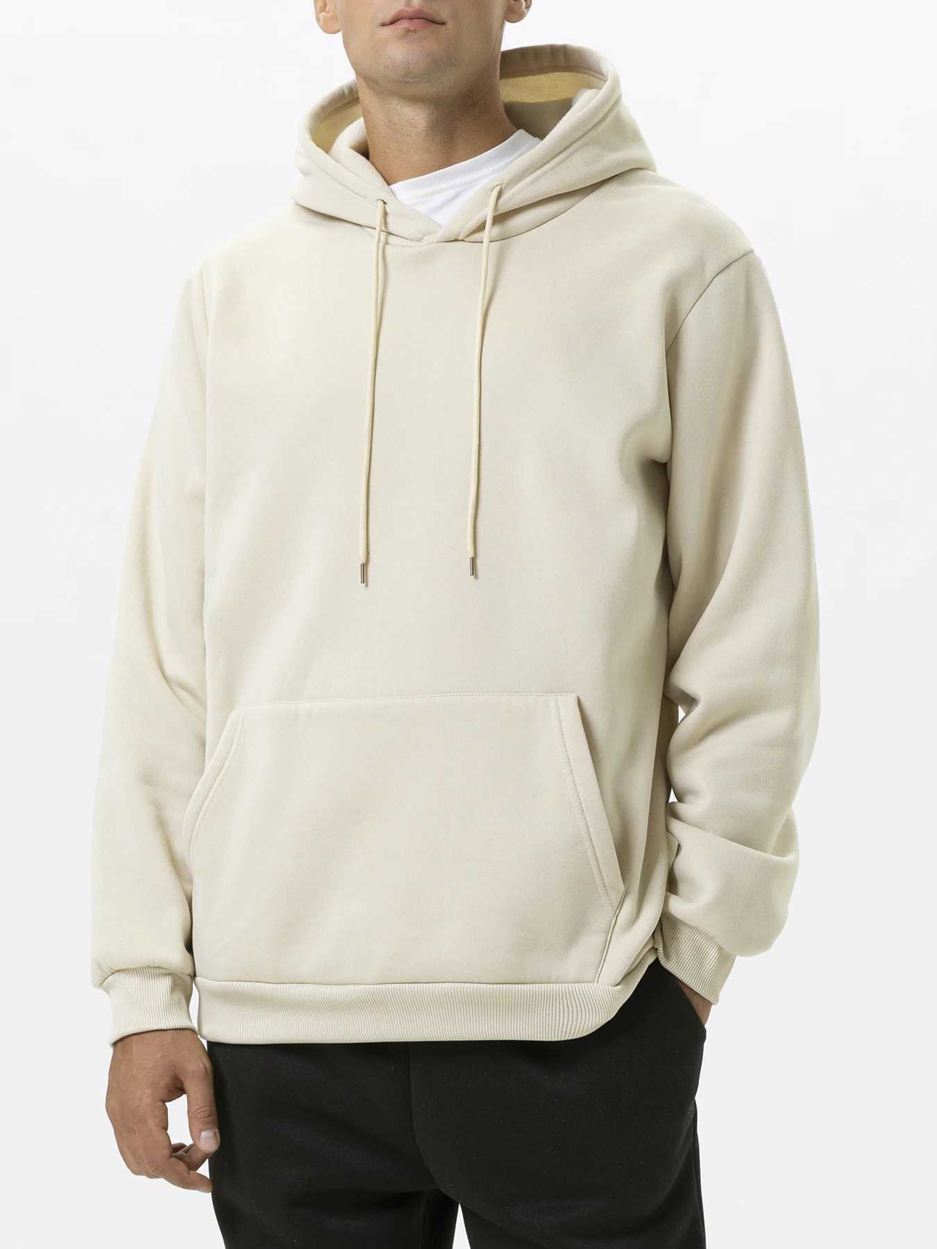 Mens Hoodies Women Pullover Spring Autumn Warm Casual Hoodie Sweatshirts Solid Color Hoodies Sweatshirt For Male W251021