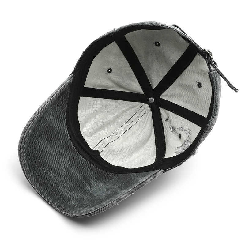 Womens Hat Personality Washed Distressed Solid Color Baseball Cap Outdoor Mens Travel Sun Protection Visor Cap H251020