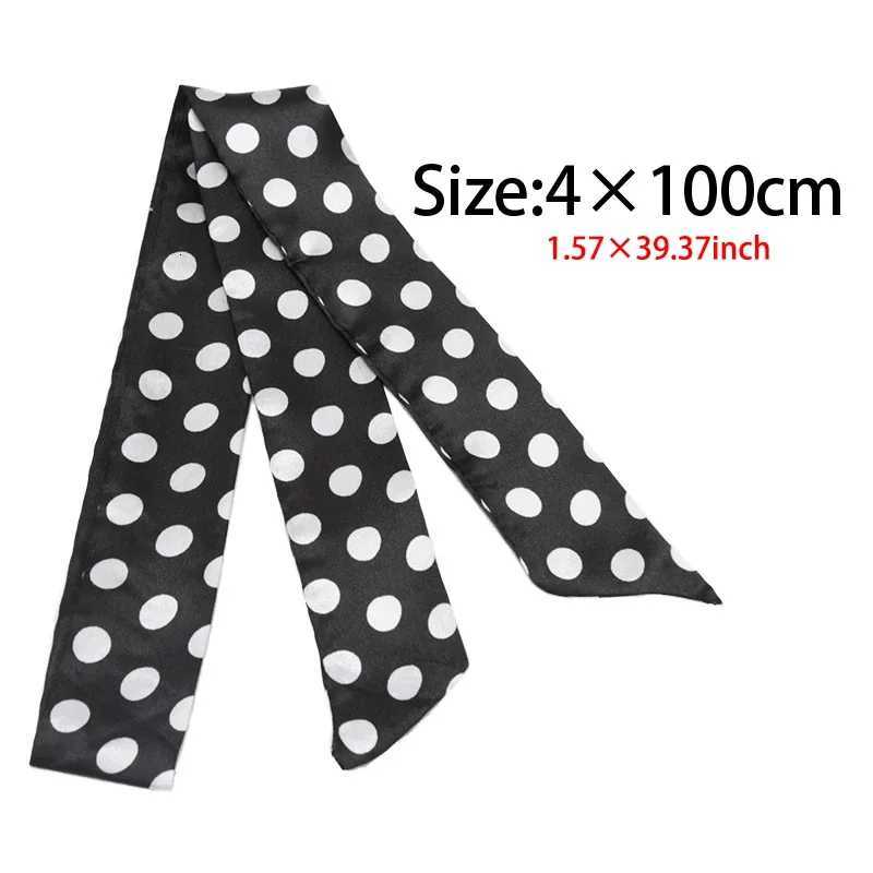 Skinny Scarf Hair Small Women Simple Style Handle Ribbon Fashion Printing Hairband Headscarf Beautiful Scarves Bags for Women W251021