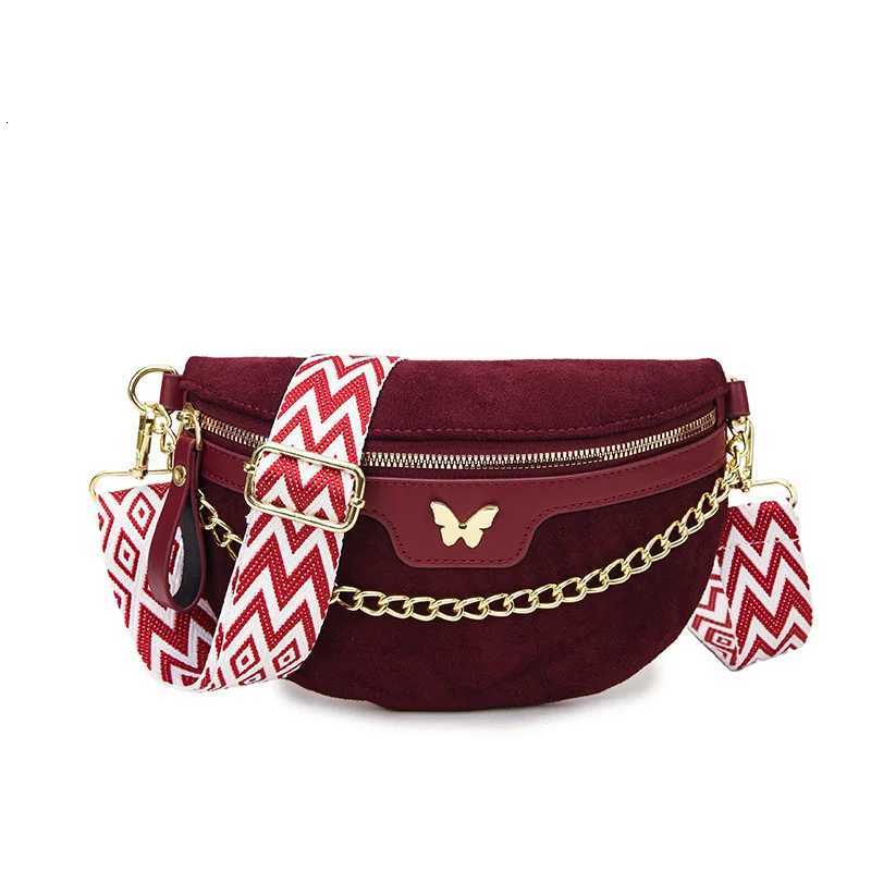 Bohemia Women Waist Bag Faux Suede Chest Bag PU Leather Handbag Chain Waist Pack Adjustable Strap Fashion Shoulder Crossbody Bag Z251021