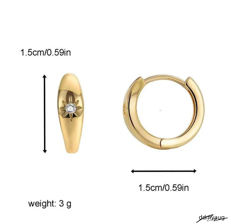 Minimalist Cubic Zirconia Earrings For Women - Fashionable Copper Sier Square Studs Ddmyaug